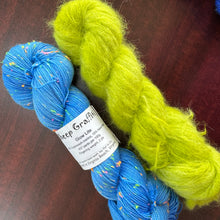 Load image into Gallery viewer, peace blue-limey