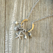 Load image into Gallery viewer, Starfish and Pearls Large Silver