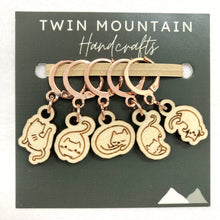Load image into Gallery viewer, Cats / Wood / Rose Gold