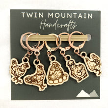 Load image into Gallery viewer, Chickens / Wood / Rose Gold