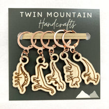 Load image into Gallery viewer, Dinosaurs / Wood / Rose Gold