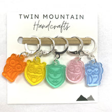 Load image into Gallery viewer, Owls / Pastel Multi / Silver