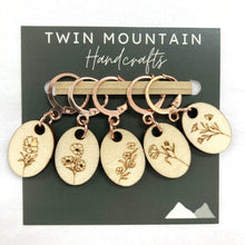 Load image into Gallery viewer, Wildflowers / Wood / Rose Gold
