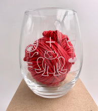 Load image into Gallery viewer, wool + wine = frogged