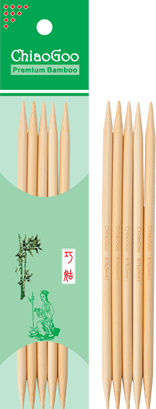 8 Double-point Bamboo Knitting Needles, Size 13