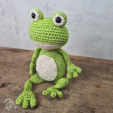 Load image into Gallery viewer, Vinny frog crochet
