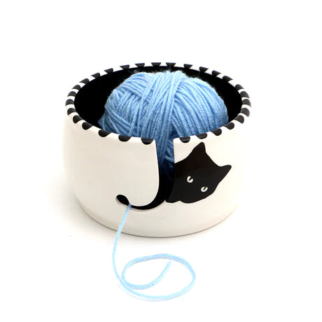 Crochet More Worry Less ceramic Yarn Bowl – LennyMud
