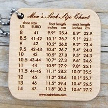 Load image into Gallery viewer, Men's Sock Size Chart