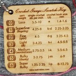 Crochet Gauge Swatch key