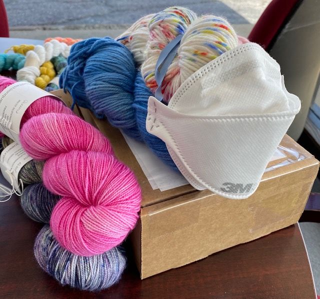 Covid Brings Creativity and the Mystery Quarantine Box of Yarn