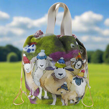 Load image into Gallery viewer, happy sheep bucket bag
