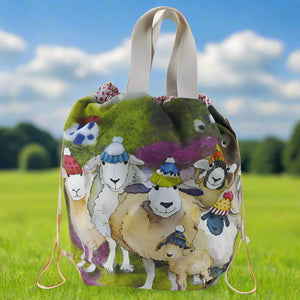 happy sheep bucket bag