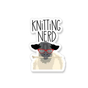 knitting nerd sheep