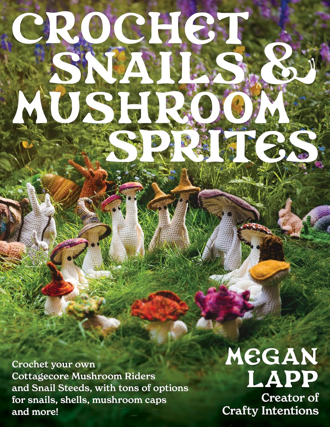 crochet snails mushrooms sprites