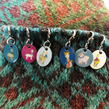 Load image into Gallery viewer, Emma Ball Stitch Markers , gauge rule and Ornaments
