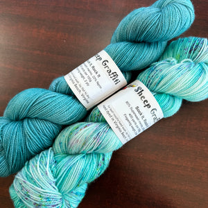 Sock Marine Teal & Beach Glass