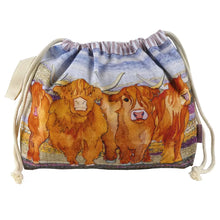 Load image into Gallery viewer, Highland coo drawstring
