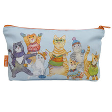 Load image into Gallery viewer, Kittens in mittens zipped pouch