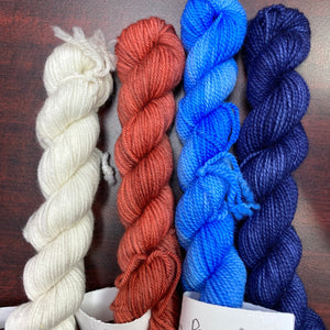 Marshmallow-red rock-peace blue-thank you
