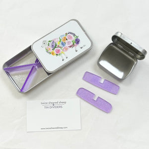 Tin divider purple large