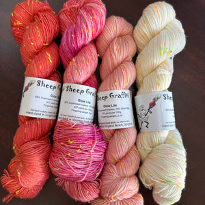 Glow lite-hibiscus-flamingo pile-peach belini-naked