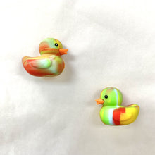 Load image into Gallery viewer, Rubber ducky rainbow swirl

