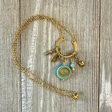 Load image into Gallery viewer, Ammonite and Shells Large Gold

