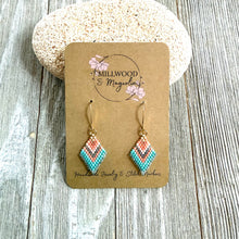 Load image into Gallery viewer, Aqua Coral Diamond Drop GP
