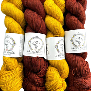 LBA Sock Kitsune & goldenrod