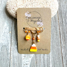 Load image into Gallery viewer, Candy Corn Stitch Markers
