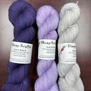 Deep rich purple-lilac-silver