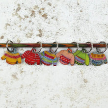 Load image into Gallery viewer, Emma Ball Stitch Markers , gauge rule and Ornaments
