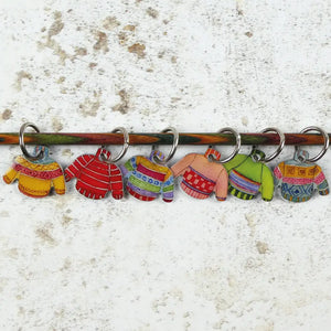 Emma Ball Stitch Markers , gauge rule and Ornaments