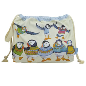 Wooly Puffins Drawstring