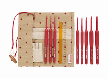 Load image into Gallery viewer, ETIMO Red Crochet Hook with Cushion Grip Set
