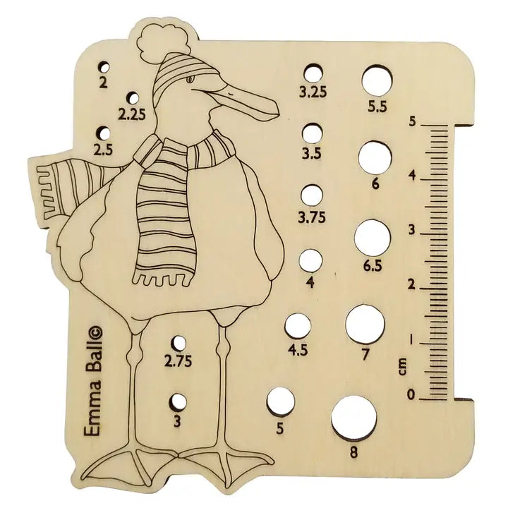 Emma Ball Gauge Rulers-Needle Sizers Metric – The Yarn Club, Inc