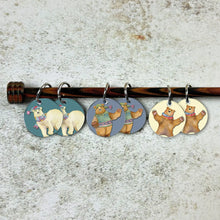 Load image into Gallery viewer, Emma Ball Stitch Markers , gauge rule and Ornaments
