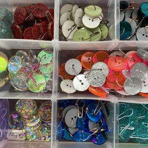 assorted single buttons