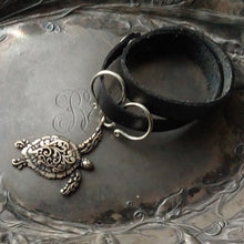 Load image into Gallery viewer, Sea Turtle Double Cuff Espresso Black