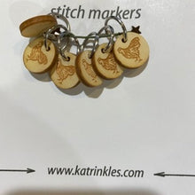 Load image into Gallery viewer, Sheep,Rabbits,Cats,Bees,Fox,1" Ruler,Mittens,Tiny Socks Blue,Tiny Socks Pink,Bulldogs,Rare Breed Sheep,May Critters of the Month,Chicken,Yarn Club Single Stitch Marker (not in a set)