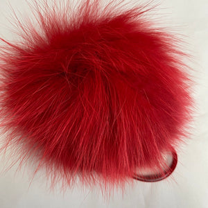 Real Fur Pom Pom for Hat, Burgundy Fluffy Pompom With Ribbon, Large Fox Fur  Pom Pon, Furry Ball, Puff Detachable Pompom, Fur Bommel 