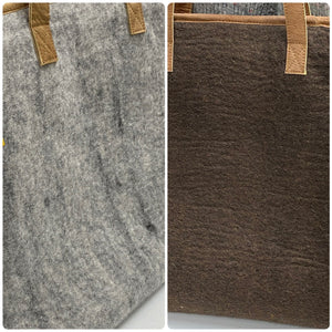 Two tone grey-brown