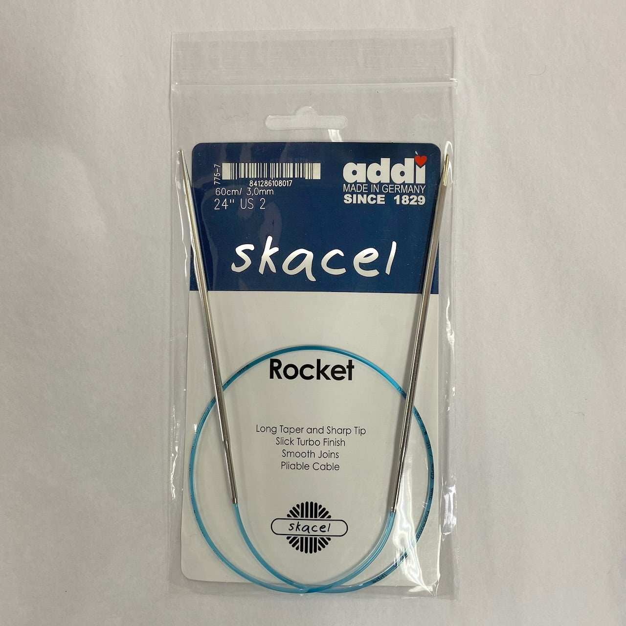 Addi Rocket2 Squared Knitting Needles 24 Not Square / 2 (3.0mm)