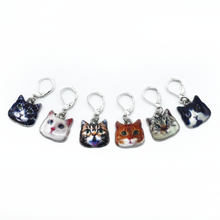 Load image into Gallery viewer, cat stitch marker clips