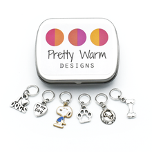 Load image into Gallery viewer, dog love stitch marker rings
