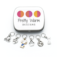 Load image into Gallery viewer, dog love stitch marker rings