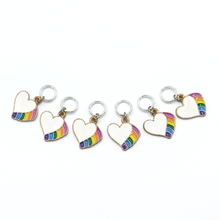 Load image into Gallery viewer, rainbow heart rings
