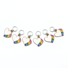 Load image into Gallery viewer, rainbow heart rings