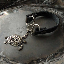 Load image into Gallery viewer, Sea Turtle Single Cuff Espresso Black